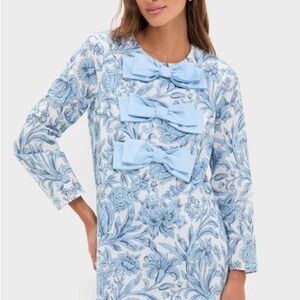Tuckernuck- Blue Chintz Clarice Bows Dress